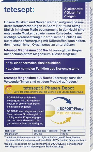 Tetesept Magnesium 500 Nacht