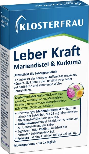 Klosterfrau Leber Kraft Mariendistel & Kurkuma Tabletten