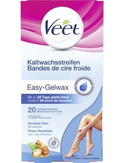 Veet Kaltwachsstreifen Easy-Gelwax sensible Haut