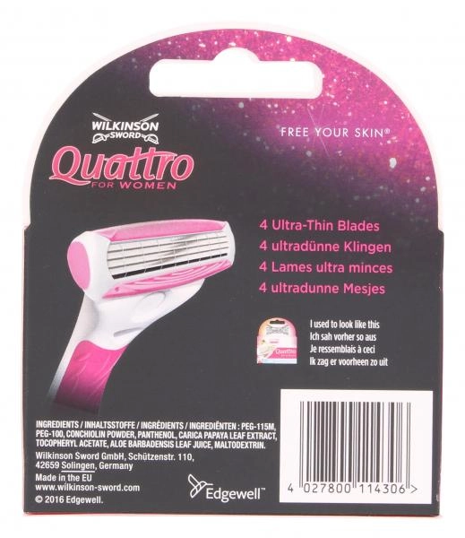 Wilkinson Sword Quattro for Women Klingen