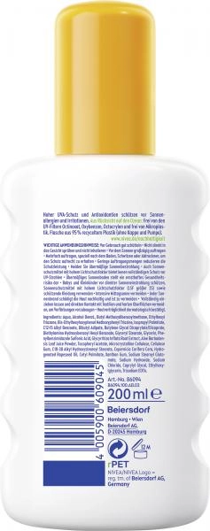 Nivea Sun Sensitiv Sofort Schutz Spray bei Sonnenallergie LSF 50+