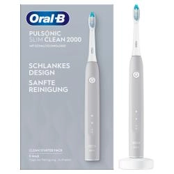 Oral-B Pulsonic Slim Clean 2000 elektrische Schallzahnbürste Grey