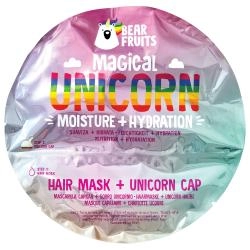 Bear Fruits Magical Unicorn Feuchtigkeit + Hydration Haarmaske mit Haube