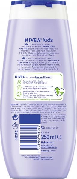 Nivea Kids 3 in 1 Duschgel, Shampoo & Spülung