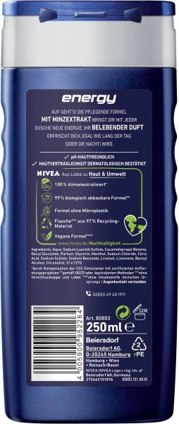 Nivea Men Energy 3in1 Duschgel