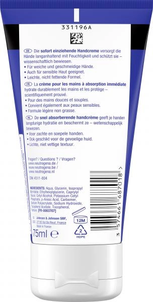 Neutrogena Norwegische Formel Sofort einziehende Handcreme