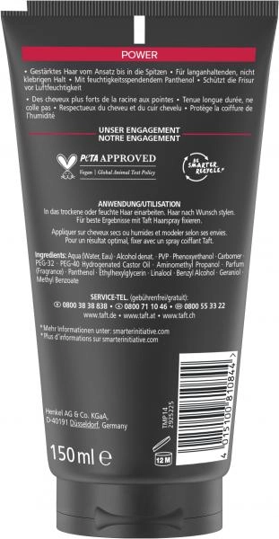 Schwarzkopf Taft Power Styling Gel Halt 5