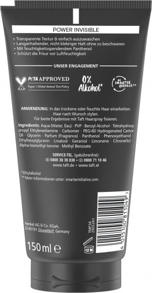 Schwarzkopf Taft Power Invisible Gel Halt 5