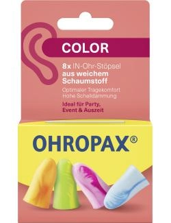 Ohropax Color Schaumstoff-Ohrstöpsel