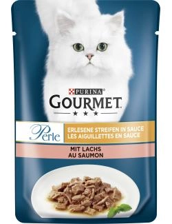 Purina Gourmet Perle Erlesene Streifen in Sauce mit Lachs