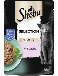 Sheba Selection in Sauce mit Lachs