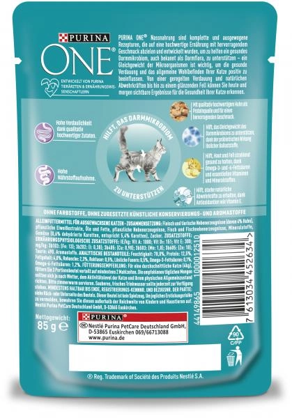 Purina One Sensitive mit Huhn und Karotten