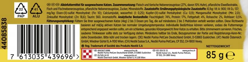 Purina Gourmet Gold Raffiniertes Ragout mit Huhn