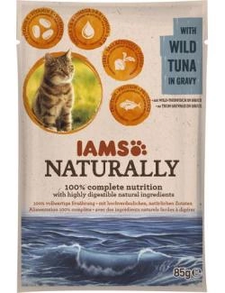 Iams Naturally Cat mit Wild-Thunfisch in Sauce