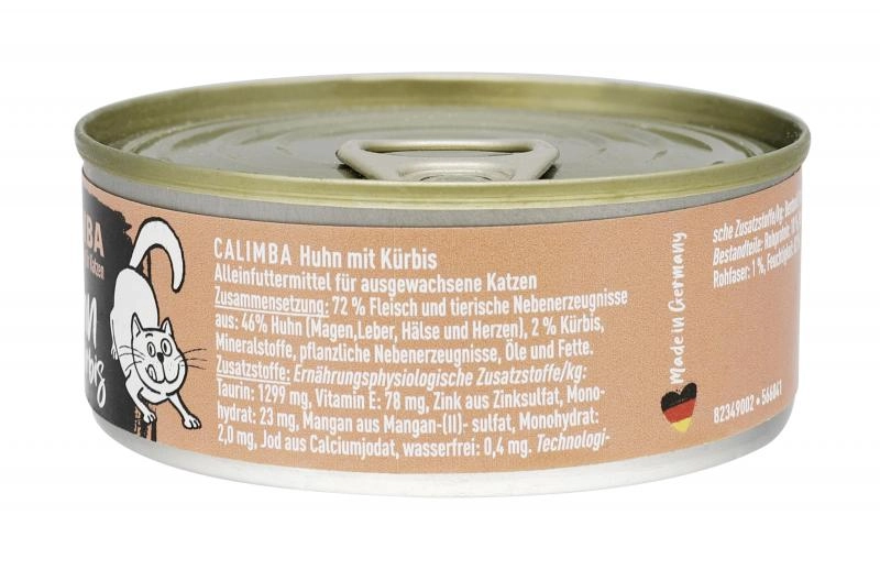 Calimba Katzenfutter Huhn mit Kürbis