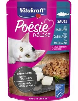 Vitakraft Poésie Délice Sauce mit Kabeljau