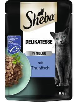 Sheba Delikatesse in Gelee mit Thunfisch