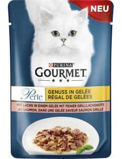 Purina Gourmet Perle Genuss in Gelee mit Lachs