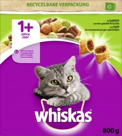 Whiskas 1+ lecker gefüllte Knackkits mit Lamm