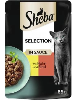 Sheba Selection in Sauce mit Huhn & Rind