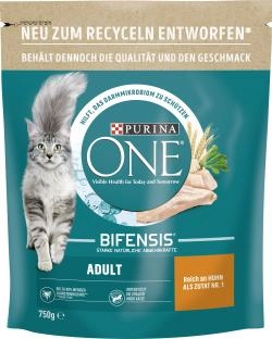 Purina One Bifensis Adult Reich an Huhn