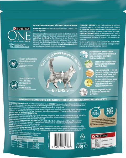 Purina One Bifensis Adult Reich an Lachs