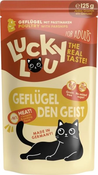 Lucky Lou Geflügel den Geist Geflügel mit Pastinaken