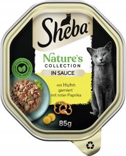 Sheba Nature's Collection in Sauce mit Huhn garniert mit roter Paprika