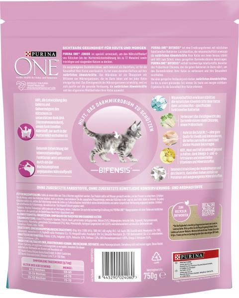 Purina One Bifensis Junior Huhn Reich an Huhn