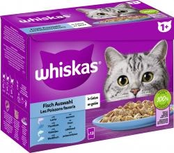 Whiskas 1+ Fisch Auswahl in Gelee