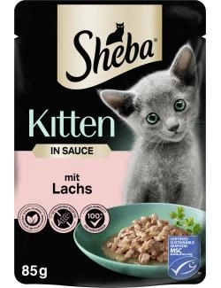 Sheba Kitten in Sauce mit Lachs