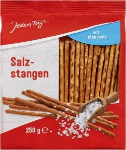 Jeden Tag Salzstangen mit Meersalz