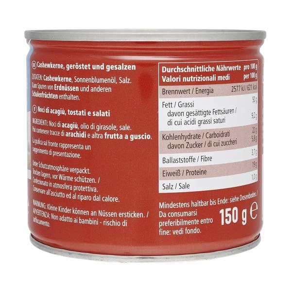 Jeden Tag Cashews geröstet & gesalzen