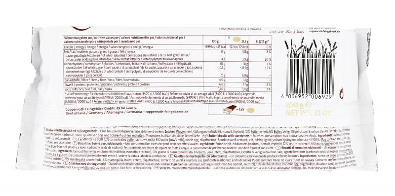 Coppenrath Butter Cookies zuckerfrei