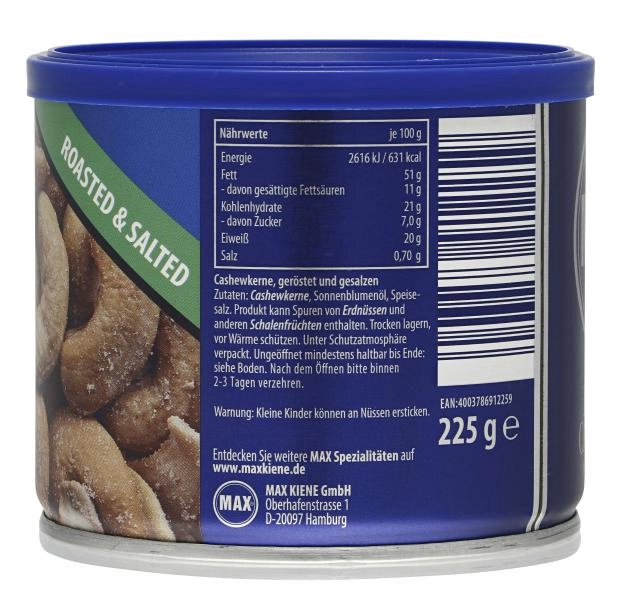 Max Jumbo Cashews geröstet & gesalzen