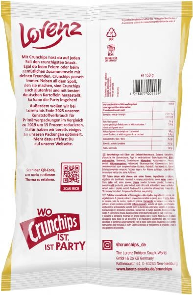 Lorenz Crunchips Cheese & Onion