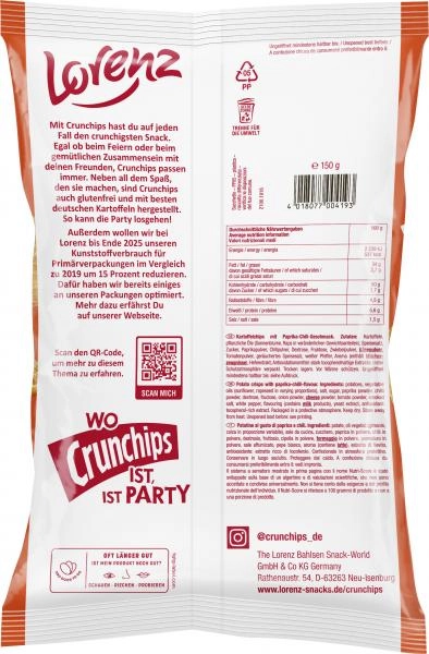 Lorenz Crunchips Hot Paprika