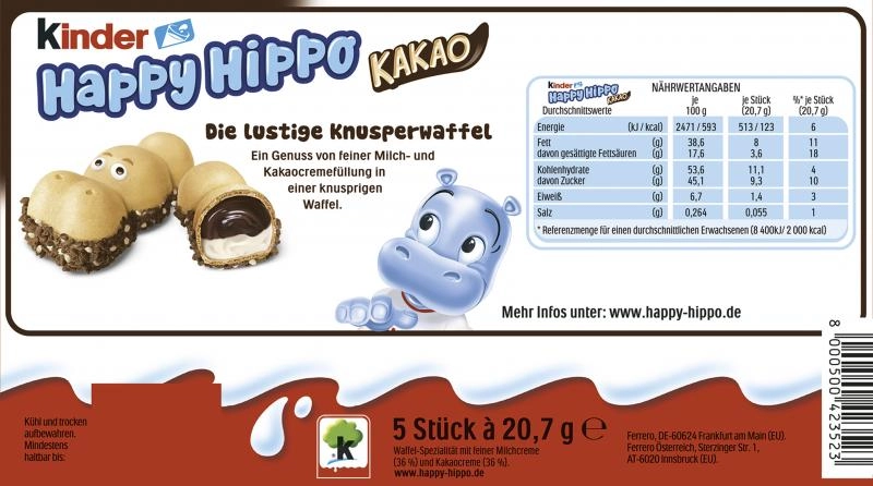 Kinder Happy Hippo Kakao