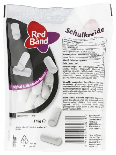 Red Band Schulkreide Lakritzkonfekt