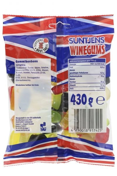 Suntjens English Winegums