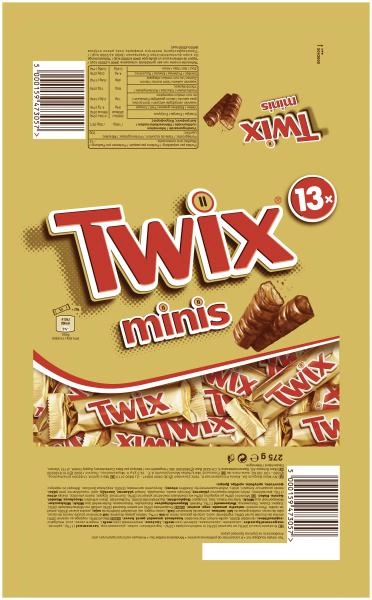 Twix Minis Schokoriegel