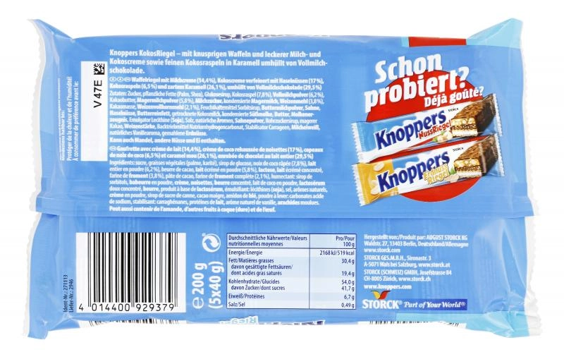 Knoppers Kokosriegel 5er