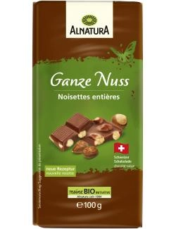 Alnatura Ganze Nuss Vollmilch Schokolade