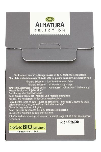 Alnatura Trüffel Pralinen Belgische Art Zartbitter