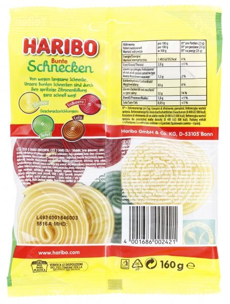 Haribo Bunte Schnecken