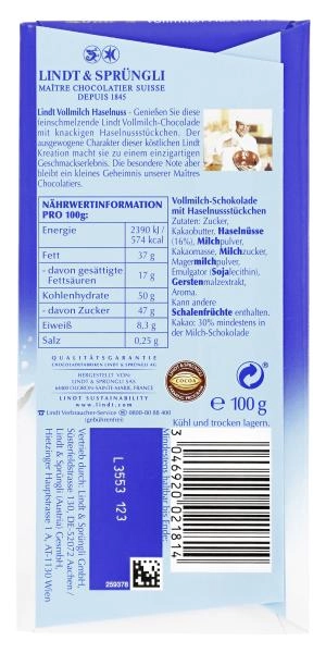 Lindt Maitre Chocolatier Haselnuss