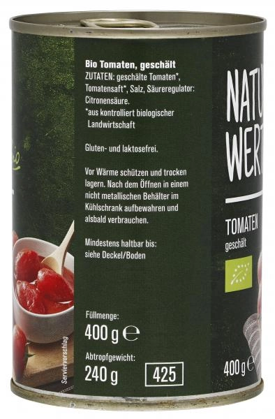 NaturWert Bio Tomaten geschält