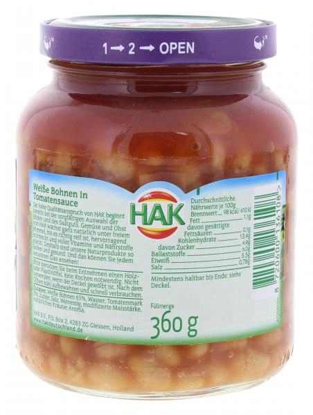 Hak Weiße Bohnen in Tomatensauce