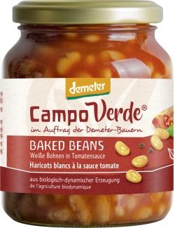 Demeter Campo Verde Baked Beans Weiße Bohnen in Tomatensauce