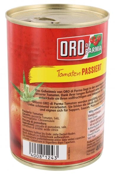 Oro di Parma Tomaten passiert